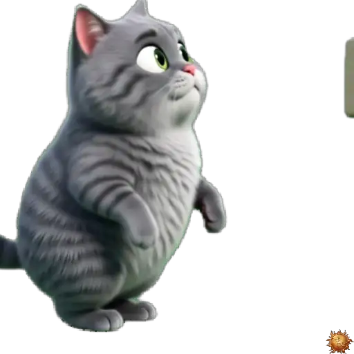 Sticker animado Gato Grey caidaafortunada para WhatsApp - caidaafortunada, reacción, expresión