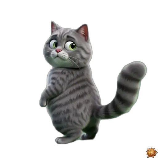 Sticker animado Gato Grey directo al baño para WhatsApp - directo al, reacción, expresión