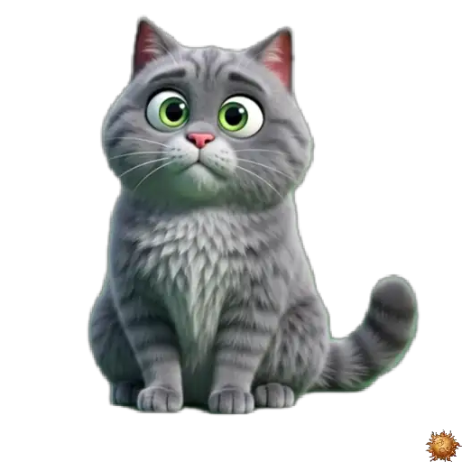 Sticker animado Gato Grey zen para WhatsApp - zen, reacción, expresión