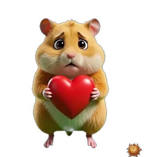 Sticker animado Hámster con corazón roto para WhatsApp Sticker animado Hámster con corazón roto para WhatsApp - corazon roto, reacción, expresión