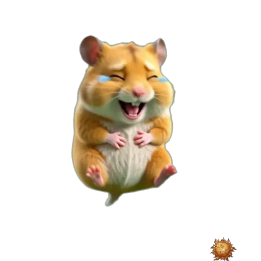 Sticker animado Hámster llorando de risa para WhatsApp Sticker animado Hámster llorando de risa para WhatsApp - risa, humor, carcajada