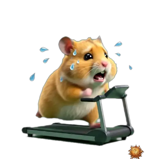 Sticker animado Hámster corriendo para WhatsApp Sticker animado Hámster corriendo para WhatsApp - correr, reacción, expresión