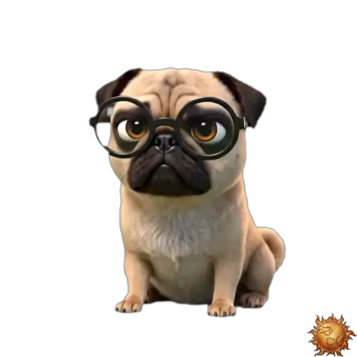 Sticker animado Pug acusador para WhatsApp Sticker animado Pug acusador para WhatsApp - acusador, reacción, expresión