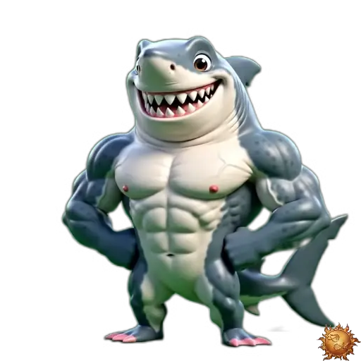 Sticker animado Tiburón épico para WhatsApp Sticker animado Tiburón épico para WhatsApp - epico, reacción, expresión